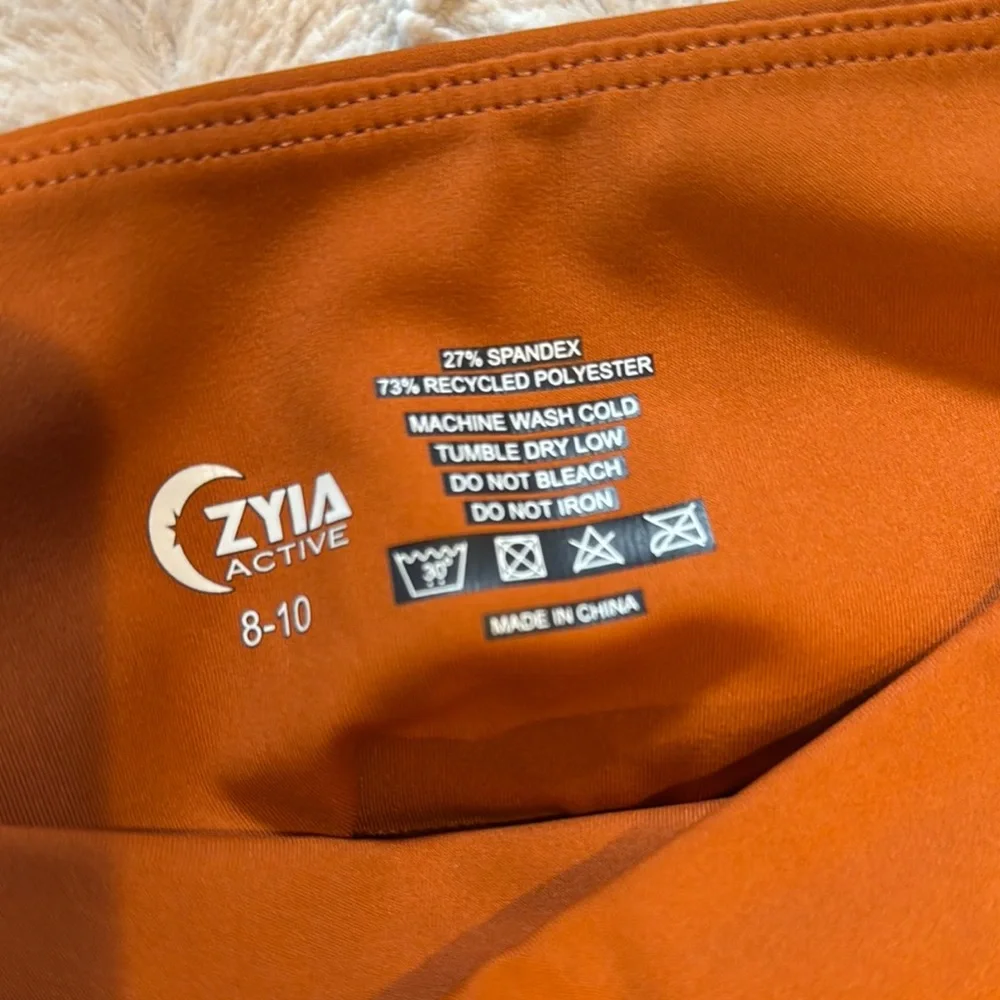 Orange Side Stripe Leggings